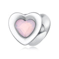 Amarante Jewelry Pink Glow Heart Charm