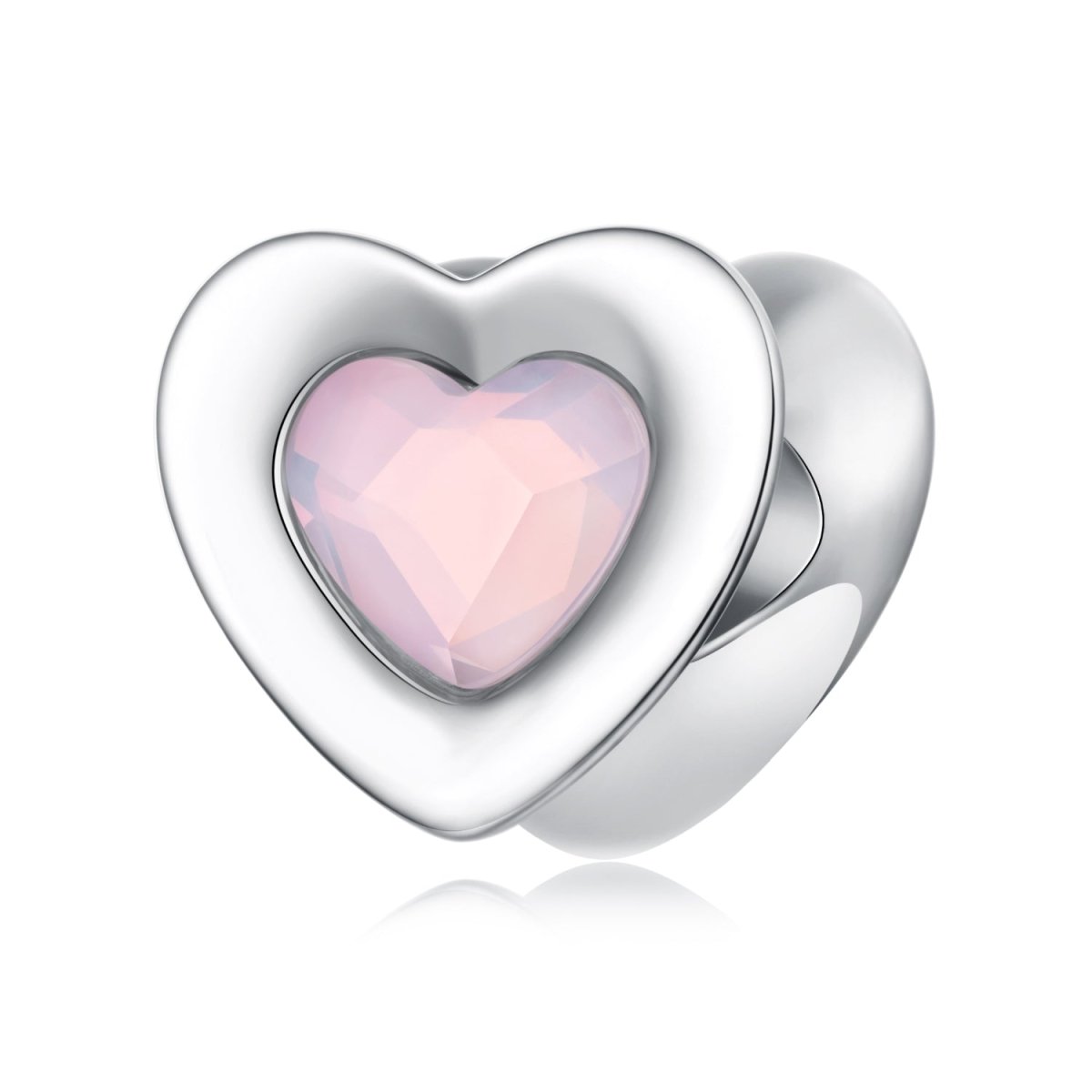 Amarante Jewelry Pink Glow Heart Charm