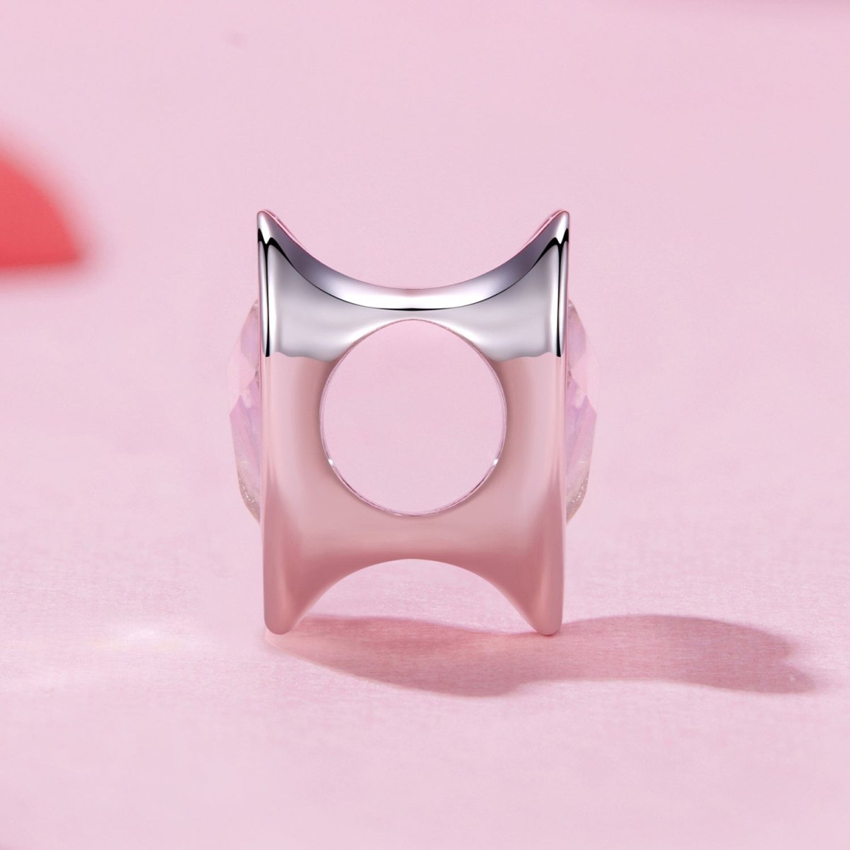 Amarante Jewelry Pink Glow Heart Charm