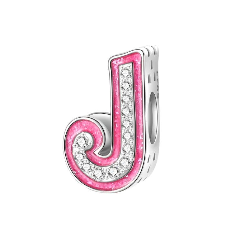 Amarante Jewelry Pink Letter A~Z Alphabet Charm