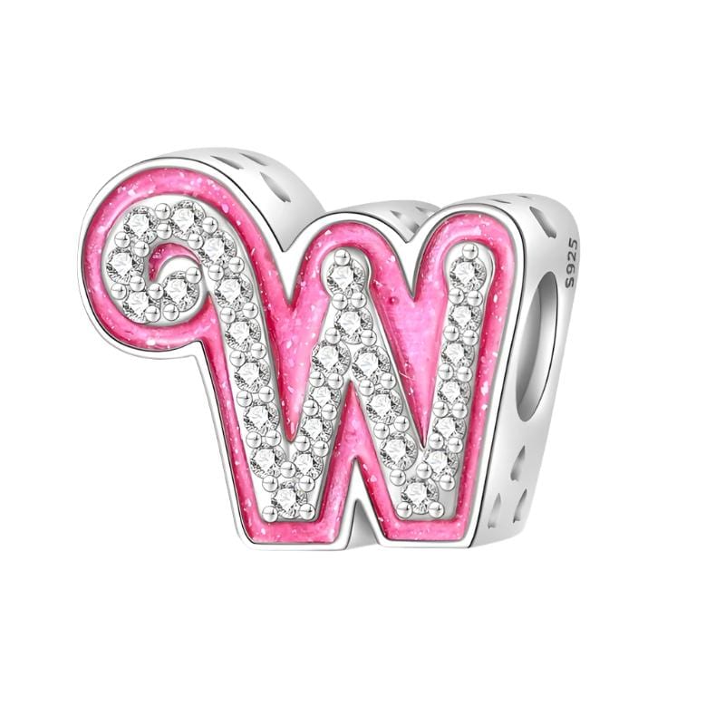 Amarante Jewelry Pink Letter A~Z Alphabet Charm