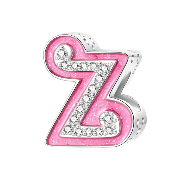 Amarante Jewelry Pink Letter A~Z Alphabet Charm