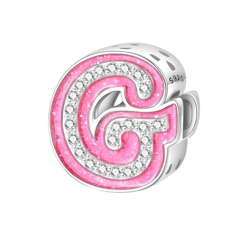 Amarante Jewelry Pink Letter A~Z Alphabet Charm