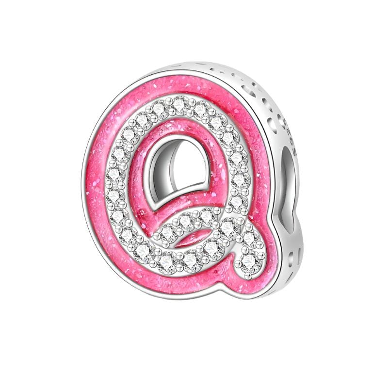 Amarante Jewelry Pink Letter A~Z Alphabet Charm