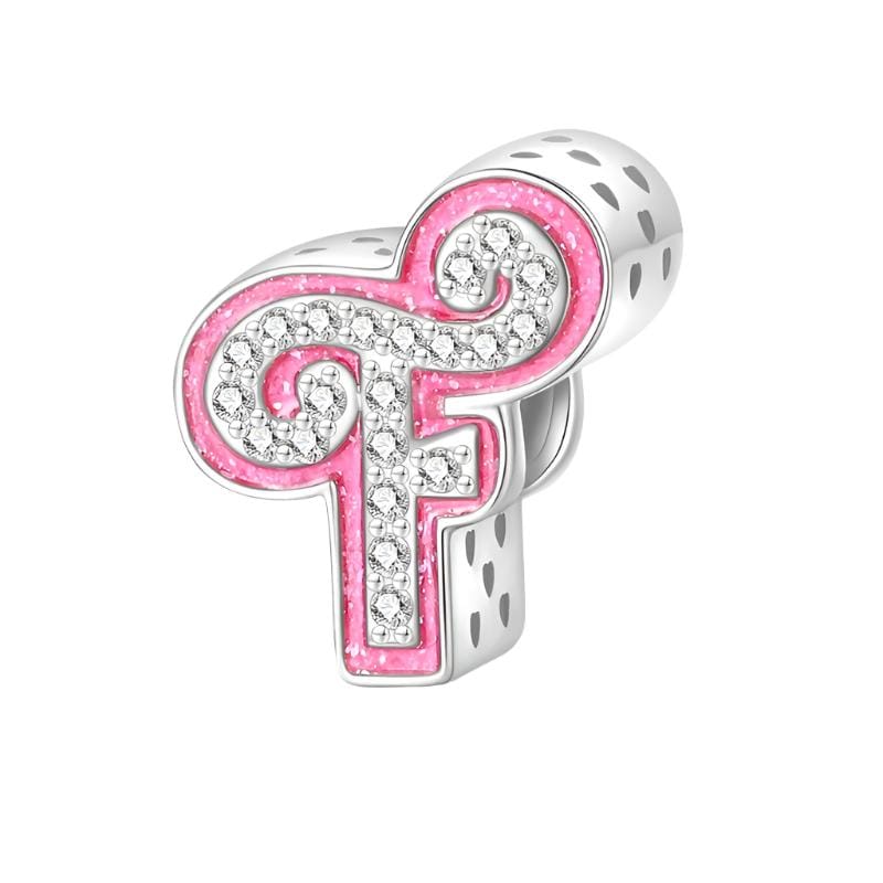 Amarante Jewelry Pink Letter A~Z Alphabet Charm