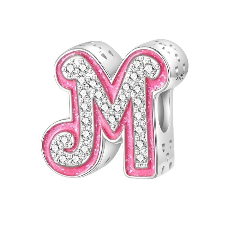Amarante Jewelry Pink Letter A~Z Alphabet Charm