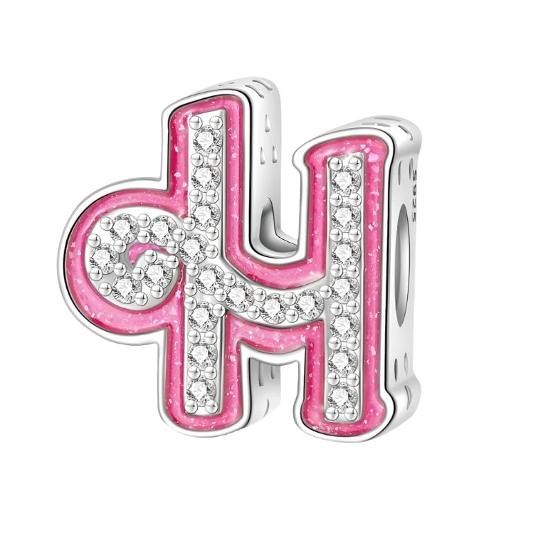 Amarante Jewelry Pink Letter A~Z Alphabet Charm
