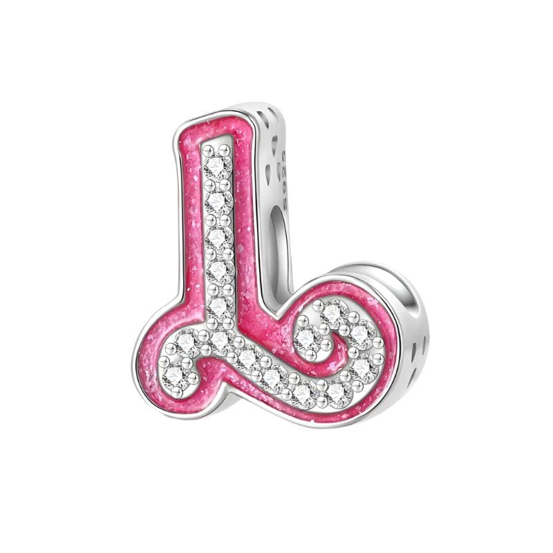 Amarante Jewelry Pink Letter A~Z Alphabet Charm