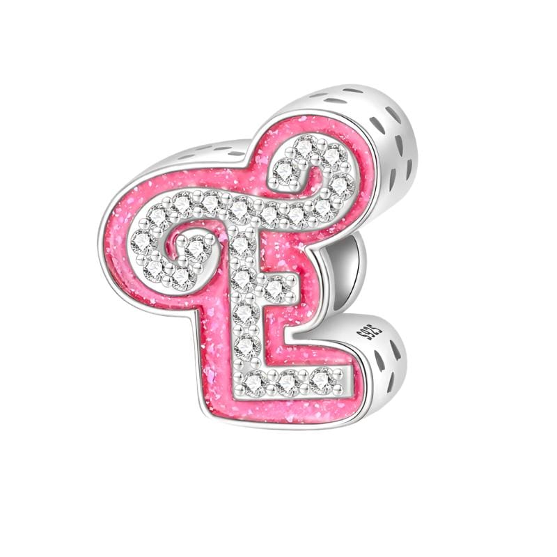 Amarante Jewelry Pink Letter A~Z Alphabet Charm