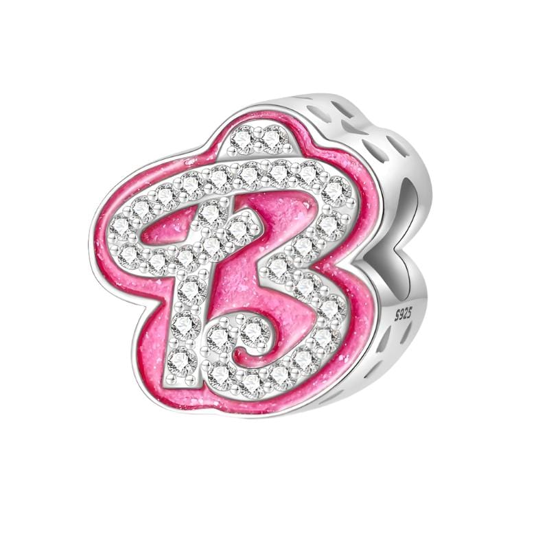Amarante Jewelry Pink Letter A~Z Alphabet Charm