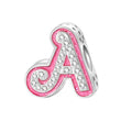 Amarante Jewelry Pink Letter A~Z Alphabet Charm