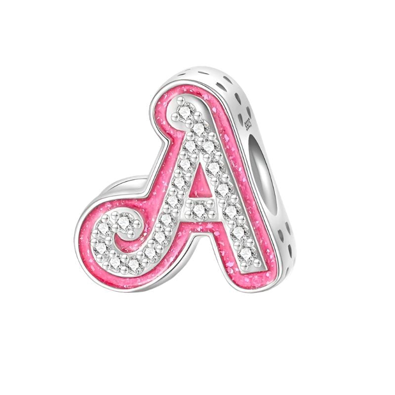 Amarante Jewelry Pink Letter A~Z Alphabet Charm