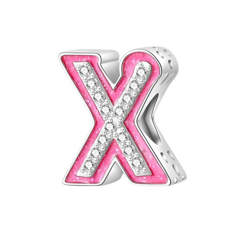 Amarante Jewelry Pink Letter A~Z Alphabet Charm