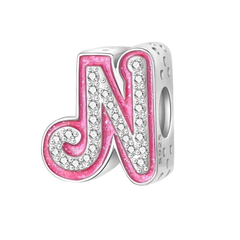 Amarante Jewelry Pink Letter A~Z Alphabet Charm