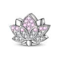 Amarante Jewelry Pink Lotus Blossom Sparkle Charm