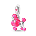 Amarante Jewelry Pink Poodle Dog Dangle Charm