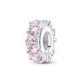 Amarante Jewelry Pink Teardrop Crystal Spacer Charm