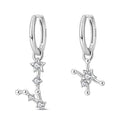 Amarante Jewelry Pisces Constellation Zodiac Hoop Earrings