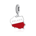 Amarante Jewelry Poland Map Dangle Charm