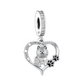 Amarante Jewelry Pomeranian Heart Love Charm