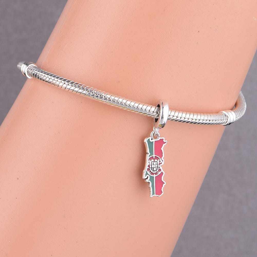 Amarante Jewelry Portugal Map Dangle Charm