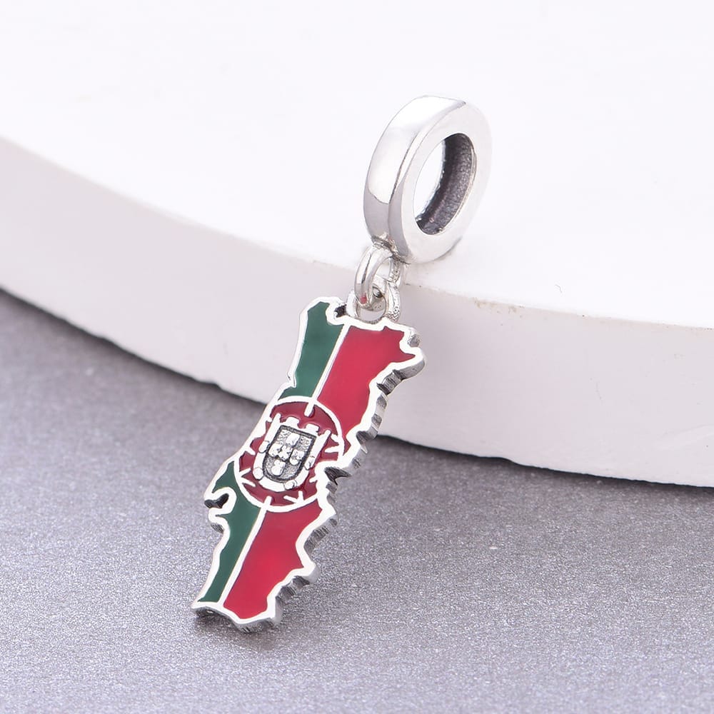 Amarante Jewelry Portugal Map Dangle Charm