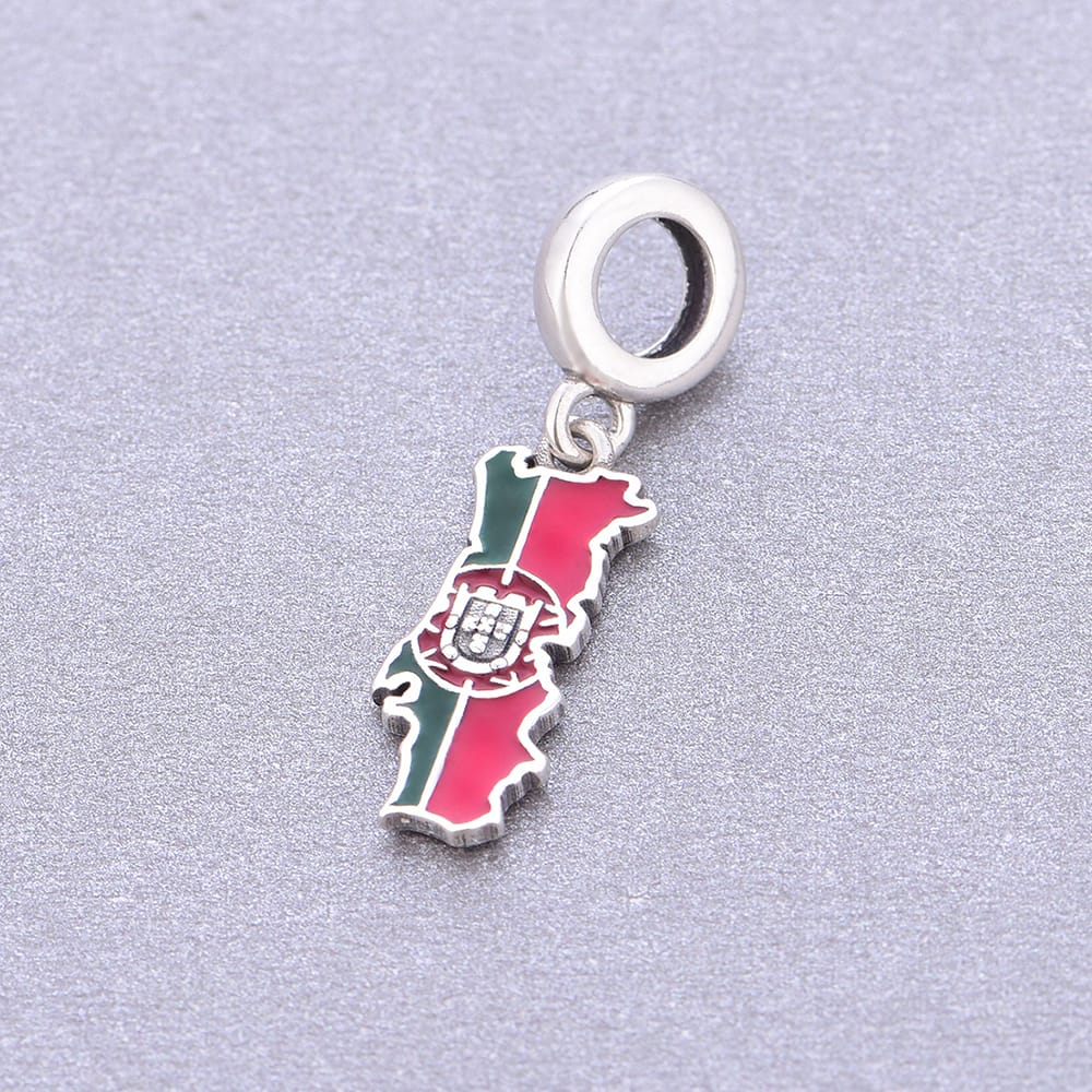 Amarante Jewelry Portugal Map Dangle Charm