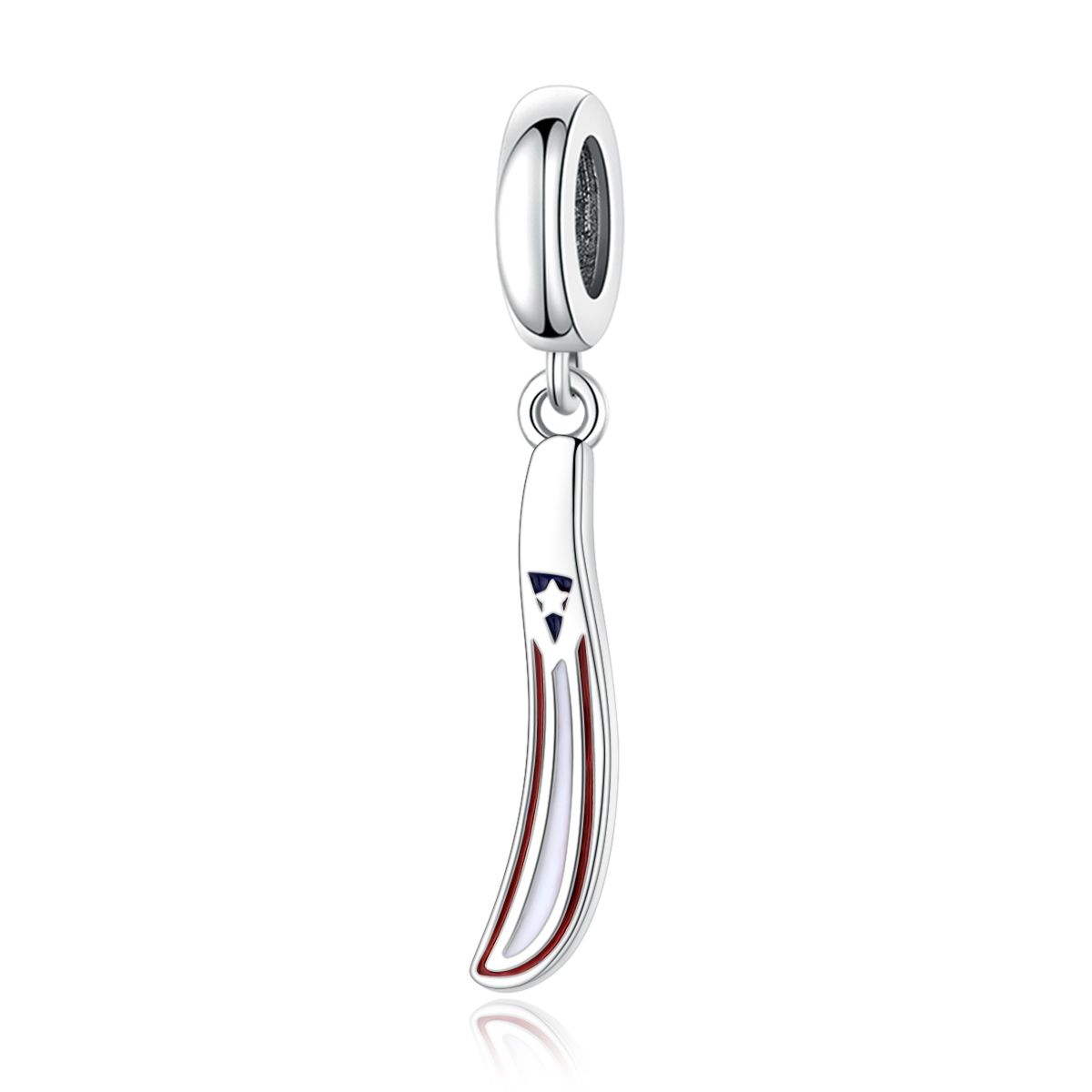 Amarante Jewelry Puerto Rico Flag Map Dangle Charm