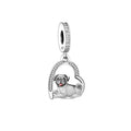 Amarante Jewelry Pug Love Heart Charm