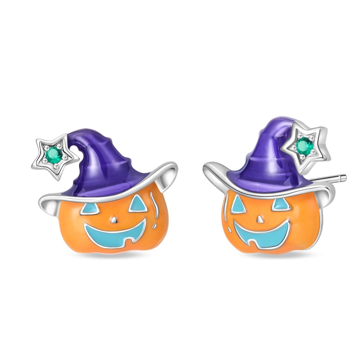 Amarante Jewelry Pumpkin Witch Earrings