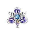 Amarante Jewelry Purple Blossom Flower Charm