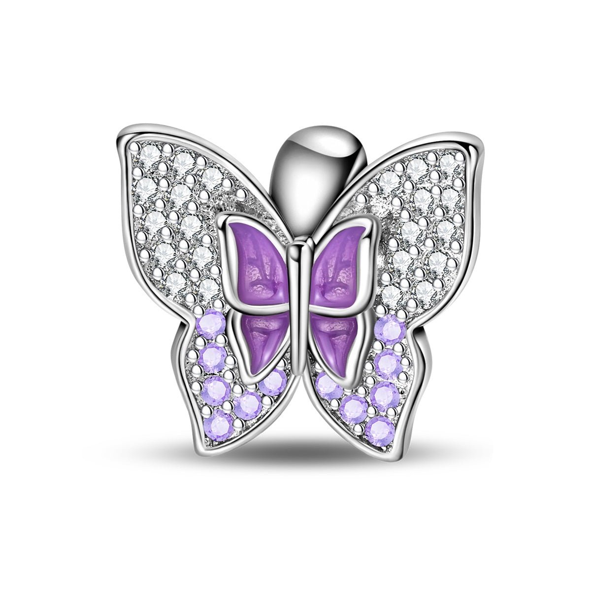 Amarante Jewelry Purple Butterfly Sparkle Charm