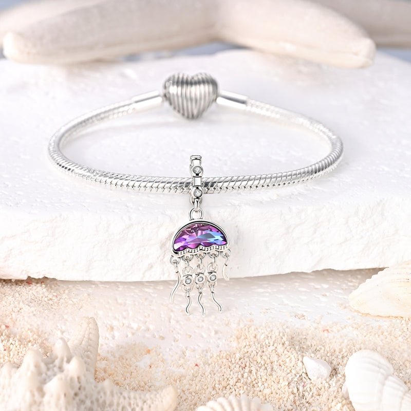 Amarante Jewelry Purple Jellyfish Dangle Charm
