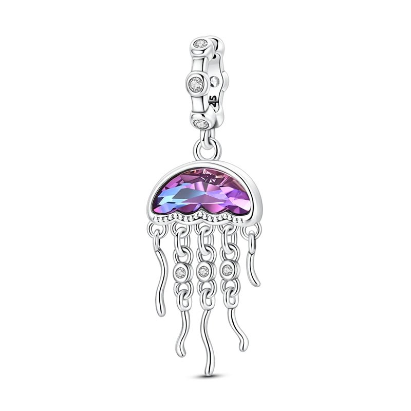 Amarante Jewelry Purple Jellyfish Dangle Charm
