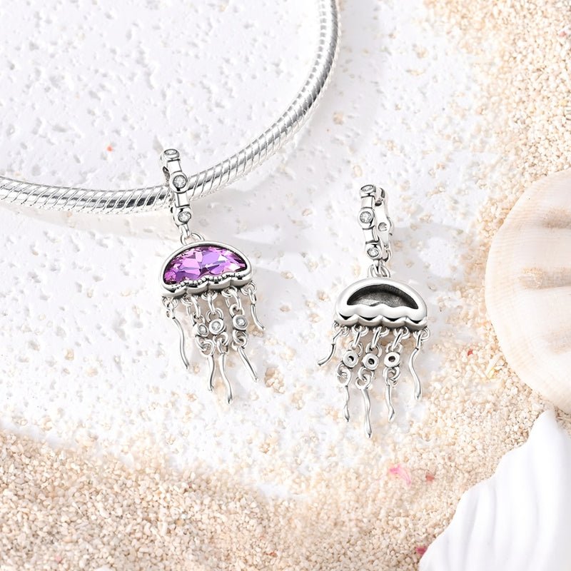 Amarante Jewelry Purple Jellyfish Dangle Charm
