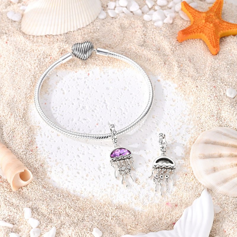 Amarante Jewelry Purple Jellyfish Dangle Charm