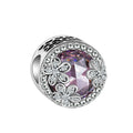 Amarante Jewelry Purple Opal Flower Charm