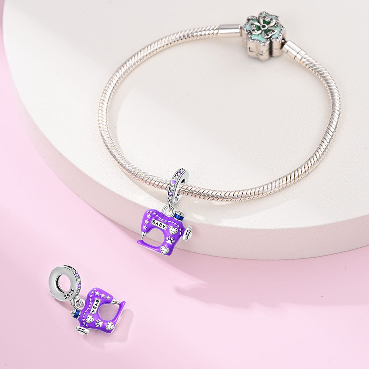 Amarante Jewelry Purple Sewing Machine Charm