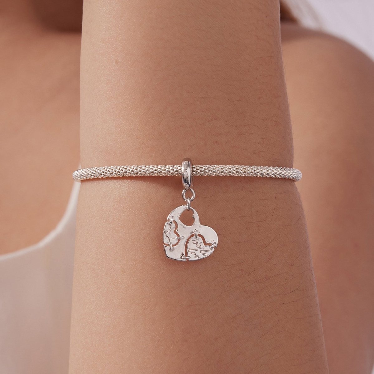 Amarante Jewelry Puzzle Heart Dangle Charm