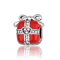 Amarante Jewelry Radiant Red Gift Box Charm with Heart Accent
