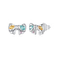 Amarante Jewelry Rainbow Bow Stud Earrings