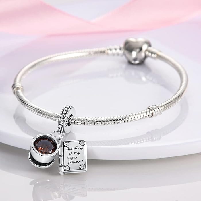 Amarante Jewelry Reading is My Super Power Book Charm