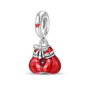 Amarante Jewelry Red Boxing Gloves with Bow Dangle Charm