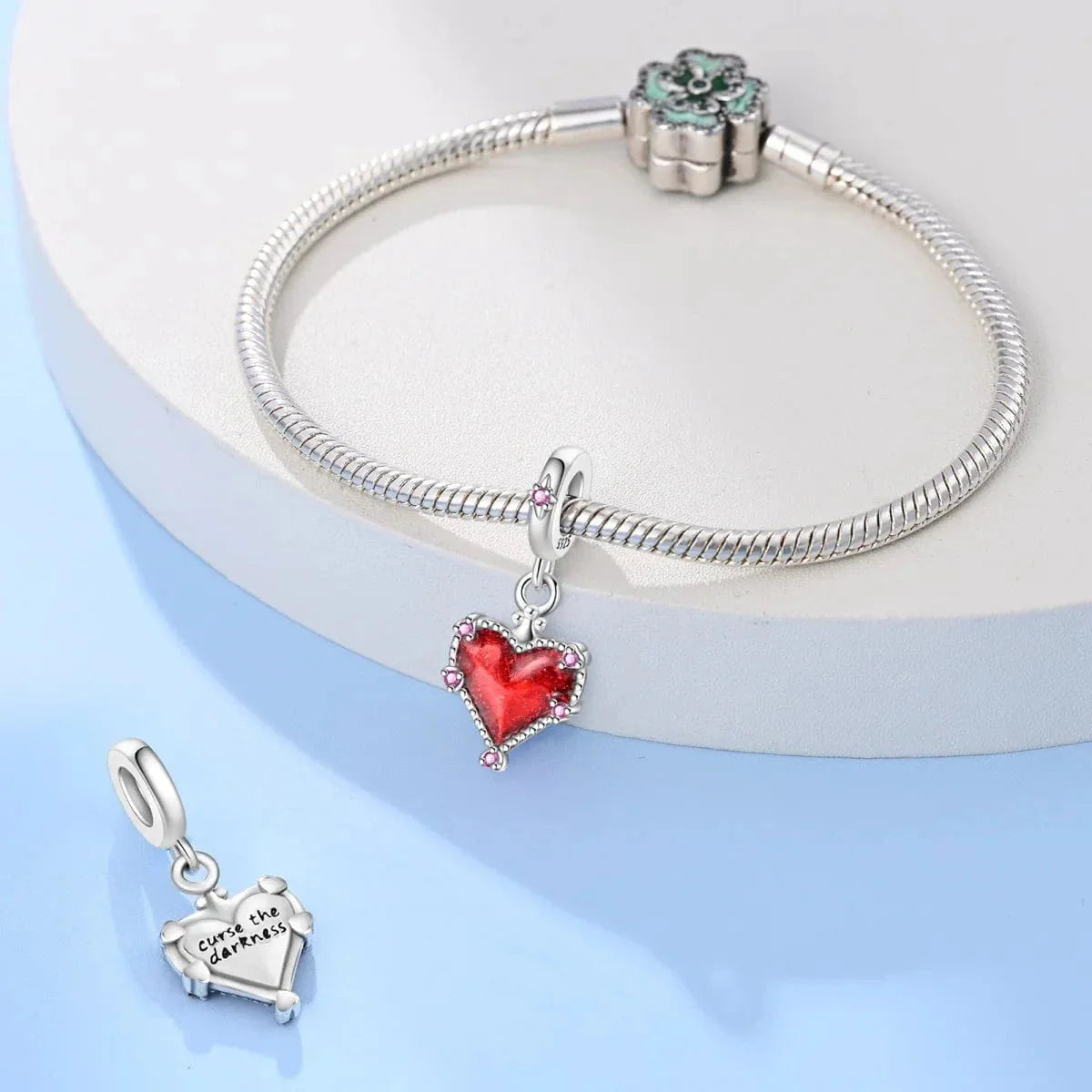 Amarante Jewelry Red Heart Dangle Charm