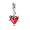 Amarante Jewelry Red Heart Dangle Charm