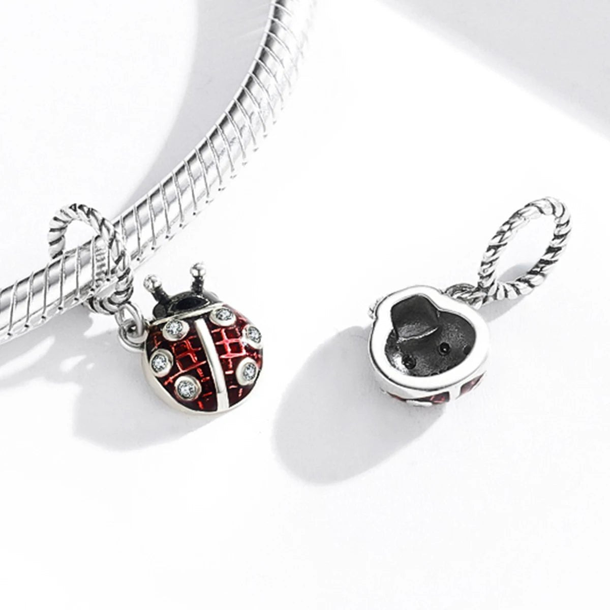 Amarante Jewelry Red Ladybird Dangle Charm