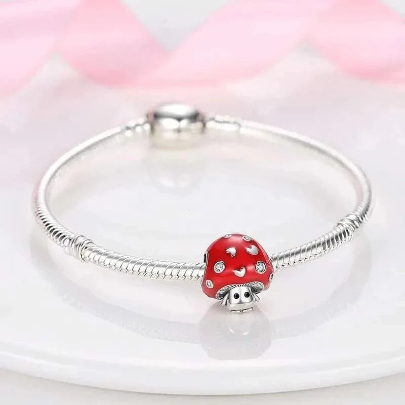 Amarante Jewelry Red Mushroom Charm