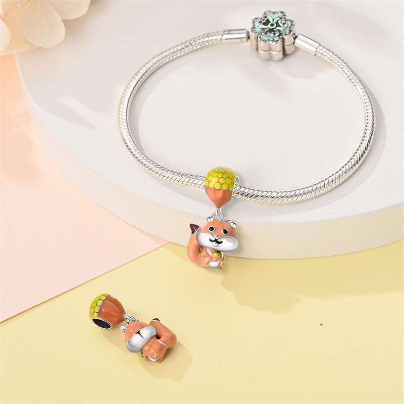 Amarante Jewelry Red Squirrel Dangle Charm