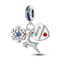 Amarante Jewelry Reindeer & Snowflake Merry Christmas Charm