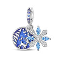 Amarante Jewelry Reindeer & Snowflake Winter Night Dangle Charm